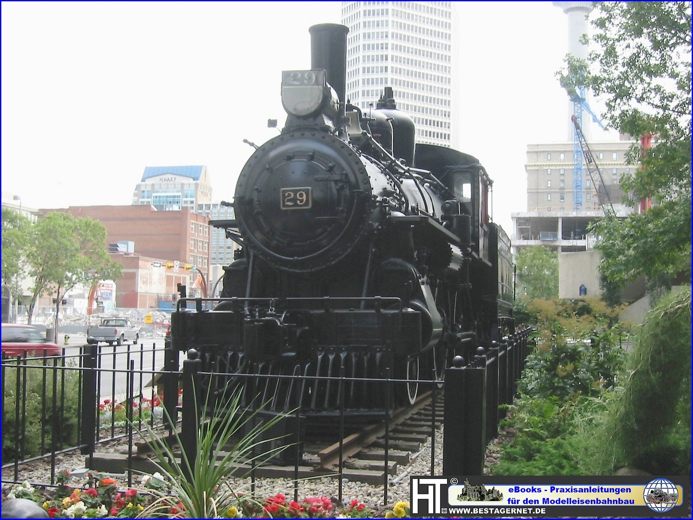 Dampflok 29 der Canadian Pacific Hauptverwaltung Calgary