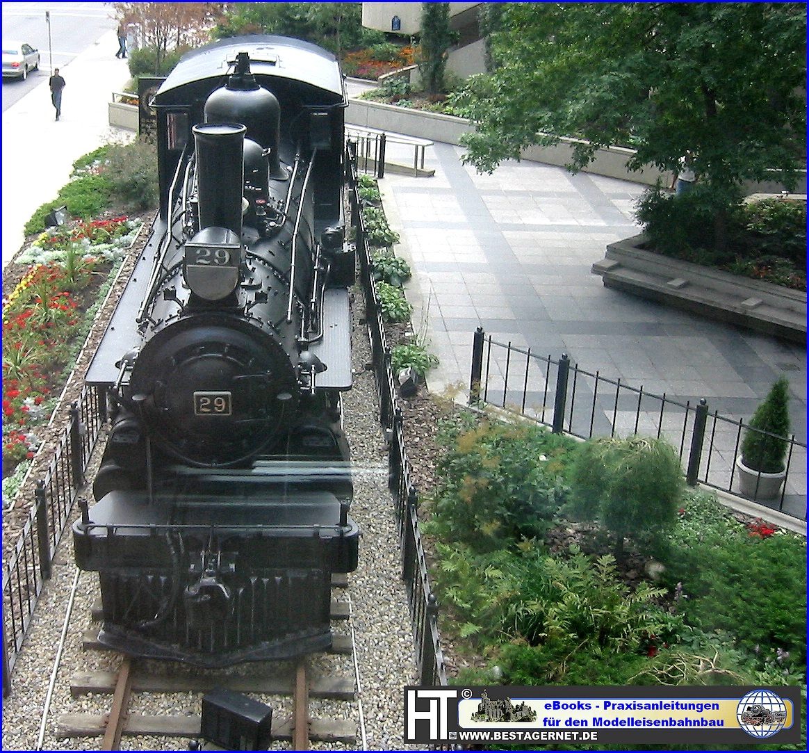 Dampflok 29 der Canadian Pacific Hauptverwaltung Calgary