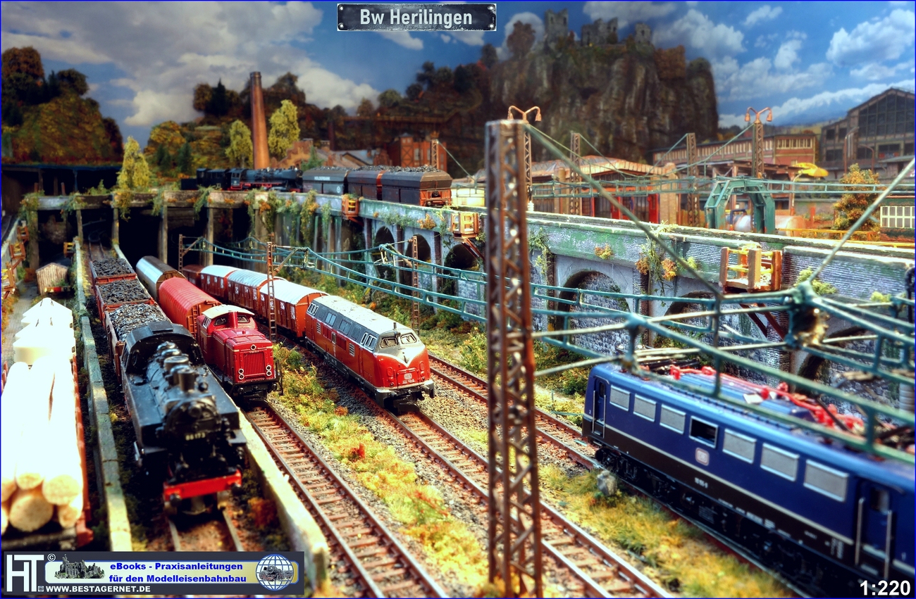 Überwerfungsbauwerk Paradestrecke Mini-Club Modellbahn